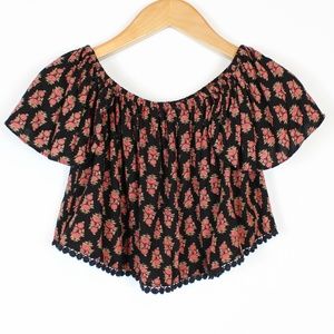 Topshop | Floral crop top 2